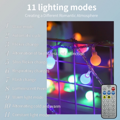 LED圣诞灯 - HCP179  太阳能乳白球灯串
